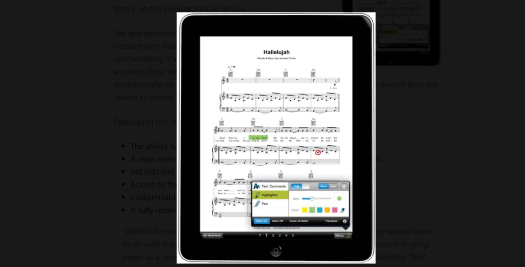 Modify your flute sheet music online